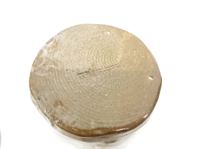  佐々木晨二造　粉吹　水指